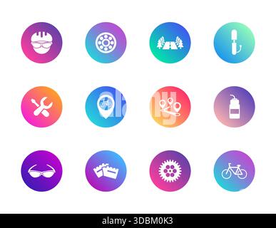 Recreation, travel, cycling Stock Vector