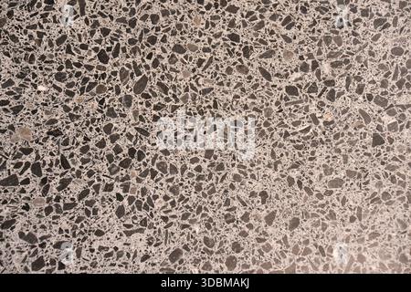Full-size background: gray terrazzo flooring Stock Photo