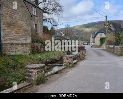 Beeley, Derbyshire, England, UK. 30th March 2025. In March, General views of, in and around the Derbyshire Dales village of Beeley. Derbyshire Stock Photo