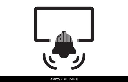 User Notification Icon Alert Bell Interface Symbol Stock Vector