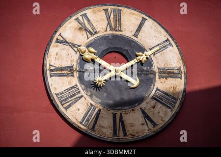 Old traditional clock face Stock Photo
