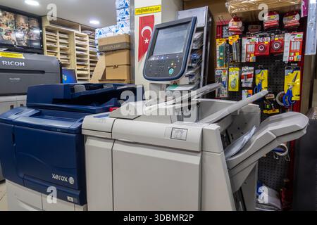 Xerox Versant 80 Digital Color Press full-featured digital production press that prints, copies, and scans. Stock Photo