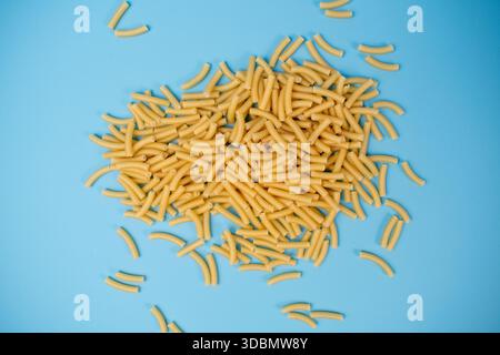 Isolated image uncooked boxed macaroni pasta Stock Photo