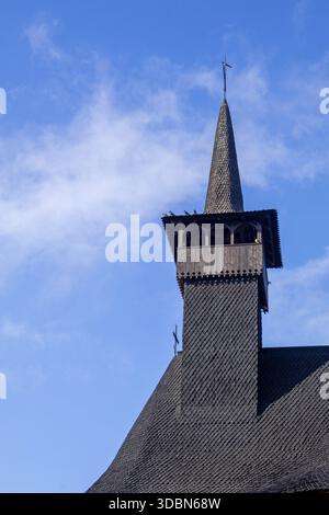 An old wooden church tower Stock Photo