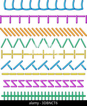 stitch guide embroidery hobby line icon vector. stitch guide embroidery ...