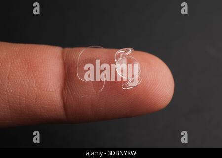 Microscopic View of a Clear, Biocompatible Acrylic Phaco-Foldable ...