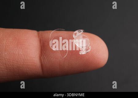 Microscopic View of a Clear, Biocompatible Acrylic Phaco-Foldable ...