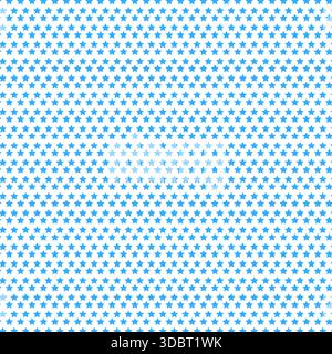 Seamless pattern of small blue stars on white background vector illustration festive backdrop design Stock Vector