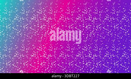 purple pink blue colors gradient background with white specks or abstract confetti texture vector illustration design ideal for party invitation Stock Vector