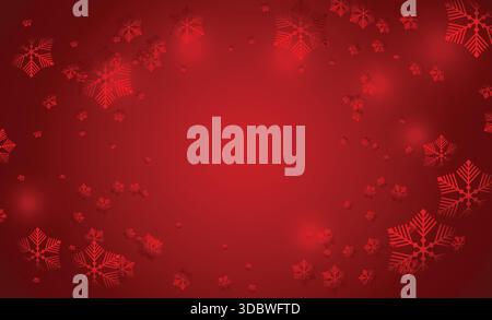 Christmas Snowflakes On Red Background stock photo, sparkles snowflakes on dark christmas background Stock Vector
