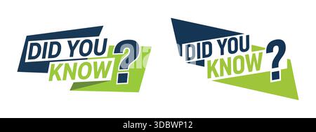 Did You Know Question Graphics Stock Vector