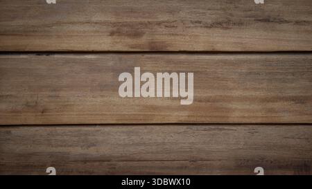 Old brown wooden planks used as background Stock Photo