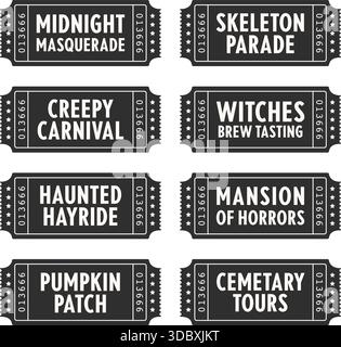 Hallows Week Raffle Tickets Raffle ticket isolated on a white background. Vector illustration Stock ...