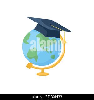 Global Education Learning Concept Illustration Stock Vector