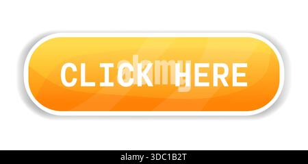 Register now click here pointer, web button, banner. Action button with arrow pointer. Register now tag. Modern action button mouse click symbol. Computer mouse click cursor. Vector illustration Stock Vector