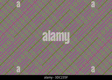 Abstract digital background featuring a dense diagonal mosaic of pink and green pixels. Repetitive geometric texture suitable for modern design, print Stock Photo