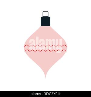 Geometric Christmas element. For invitation, poster, postcard, advertisement. Vector illustration, flat design Stock Vector