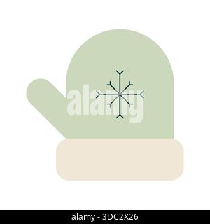 Geometric Christmas element. For invitation, poster, postcard, advertisement. Vector illustration, flat design Stock Vector