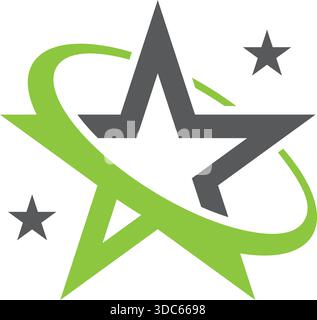 Star Orbit Creative Logo Design Vector Template Icon Stock Vector