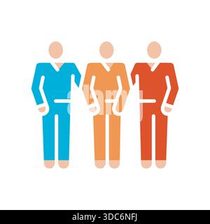 community engagement black line icon. Vector isolated element. Editable stroke. Stock Vector