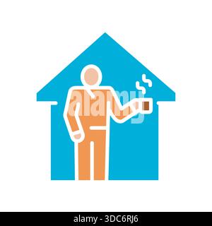 minimalism color flat icon. Vector isolated element. Editable stroke. Stock Vector