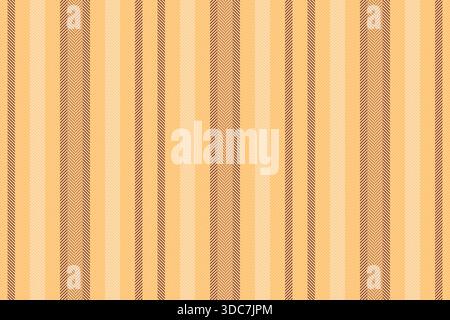 Wide pattern background texture, gentle stripe vertical fabric. Isolation vector textile lines seamless in orange and red colors palette. Stock Vector
