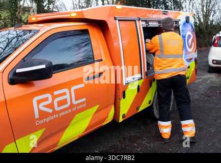 RAC breakdown rescue service 2025 UK KATHY DEWITT Stock Photo - Alamy