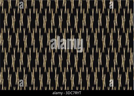 Elevate your design projects with this premium luxury geometric vector pattern, featuring interlocking chromosome-shaped motifs arranged in a precise Stock Vector