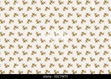 Create an unforgettable first impression with this premium luxury geometric vector pattern, featuring interlocking X-shaped motifs in a graceful diago Stock Vector