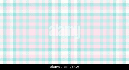 Product tartan seamless background, service vector textile pattern. Reel texture fabric check plaid in light and snow colors palette. Stock Vector