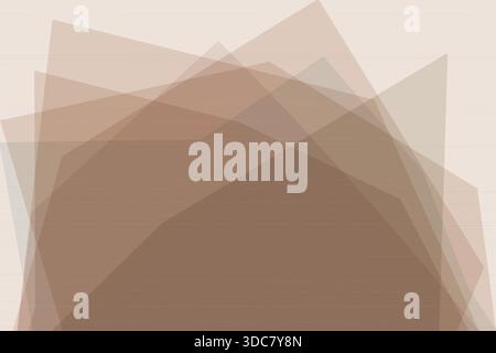 A premium luxury abstract vector background composed of overlapping translucent polygonal shapes in warm earthy browns, taupes, and soft beige tones. Stock Vector