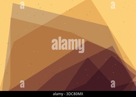 This premium luxury abstract polygonal background showcases a sophisticated composition of overlapping geometric forms in rich, warm tones. Semi-trans Stock Vector