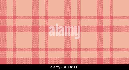 Network textile fabric texture, tailor vector pattern check. Countryside background tartan seamless plaid in orange and red colors palette. Stock Vector
