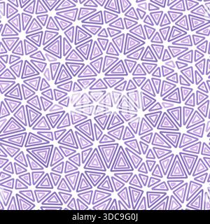 Geometric template background. Compact triangles size. Multiple repeated inner triangles. One tone colored style. Repeatable pattern. Stock Vector