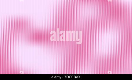 Ribbed glass background with refraction effect. Reeded glass with red gradient. Abstract vector background Stock Vector