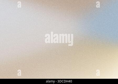 Grainy gradient background blending muted brown, beige, blue, and white colors creating an abstract texture Stock Photo