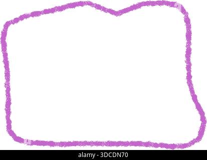 Wavy Chalk Quote Frame Box Stock Vector