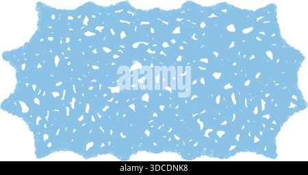 Groovy Retro Rectangle Crayon Hatched Border Stock Vector