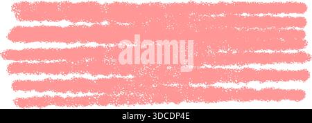 Pink Crayon Scribble Rectangle Highlight Box Stock Vector