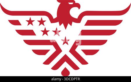 Eagle Star Wings Logo Template Business Icon Design Modern Vector Stock Vector