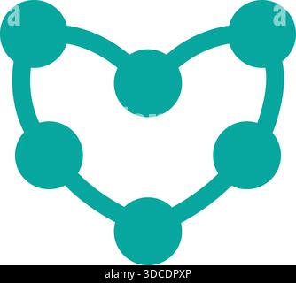 Molecule Connection Science Logo Icon Modern Vector Design Template Stock Vector