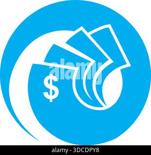 Money Dollar Finance Logo Template Icon Vector Business Design Modern Stock Vector