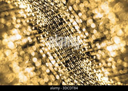 Abstract blurred golden metallic background Stock Photo