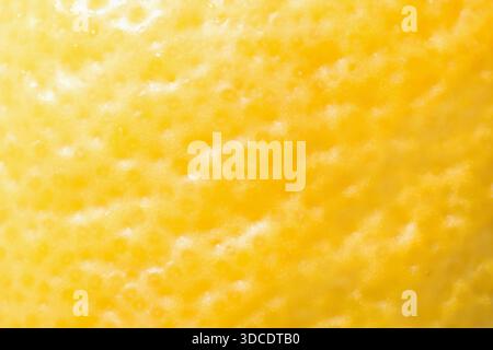 Lemon close up - illuminating yellow color. Optimistic hue of yellow is color of the year 2021 Stock Photo