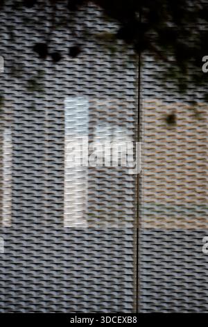 Abstract Pattern of Expanded Metal Mesh Screen Stock Photo