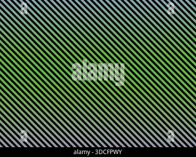 A vibrant illustration of diagonal stripes in green, black, and white colors, creating a dynamic and modern pattern Stock Vector