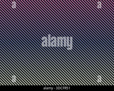 This illustration features a vibrant diagonal striped pattern with a gradient effect transitioning from purple to blue and yellow hues, creating a dyn Stock Vector