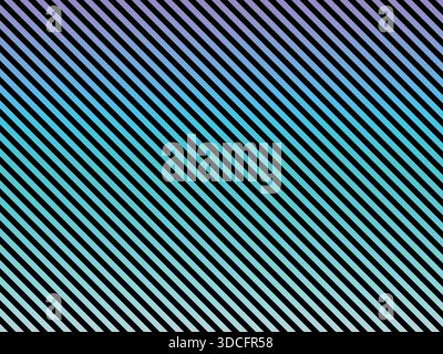 Vibrant diagonal striped pattern in shades of blue, green, purple, and black, creating a dynamic and eye-catching background illustration Stock Vector