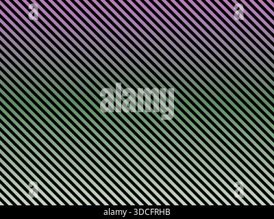 A vibrant illustration of diagonal stripes in a gradient of purple, green, and white hues, creating a dynamic visual effect Stock Vector