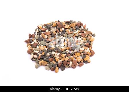 Rectangular colored pebbles on a white background. colorful pebbles background stock photo Abstract, Backgrounds, Blob, Circle, Close-up Stock Photo